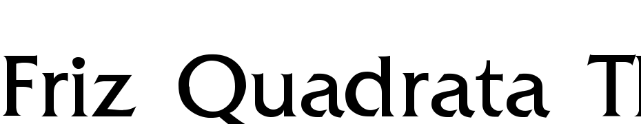 Friz Quadrata Thin Font Download Free